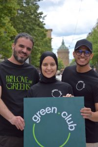 Mohammed Ouchel, Fatima Ouchel ​und Amr Shetla aus Marokko und Ägypten betreiben den Green Club-Standort in Mannheim